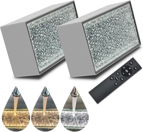 Dubofu Solar Paver Lights, 8" x 4" Brick Driveway Lights, Landscape Path Lights for Walkway, Patio & Deck Lighting, IP67 Waterproof, 3 Colors, 2 Pack