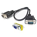 AllAboutAdapters D-sub 9-Pin RGB Female to HD15 VGA Male Adapter Cable - 18" Long