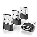 Elebase USB to USB C Adapter for iPhone 17 4Pack,USBC Female to A Male Car Charger Adapter,Type C Converter Apple 17e 16 Pro Max 15 14 Plus,iWatch