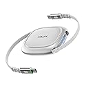 TALIX 240W Retractable USB C Cable 3.94Ft PD 3.2 Fast Charging USB C to USB C Cable, Travel Charger Cable, Mini Phone Charger Cord for iPhone 17 16 15