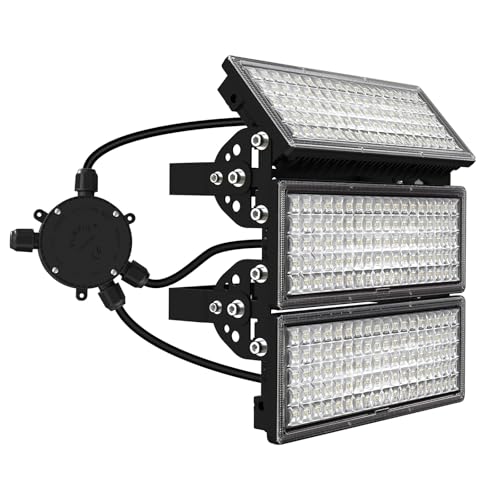 Kekeou 300W Stadium Lights Outdoor LED Flood Light, 42000LM 6500K