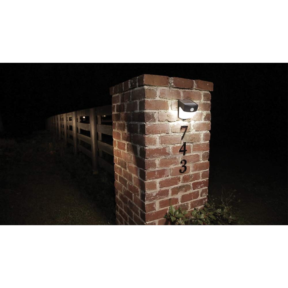 HALO Solar Outdoor LED Light - Motion Sensor - Flood & Security Wedge Light - 120 Degree Coverage - Bronze