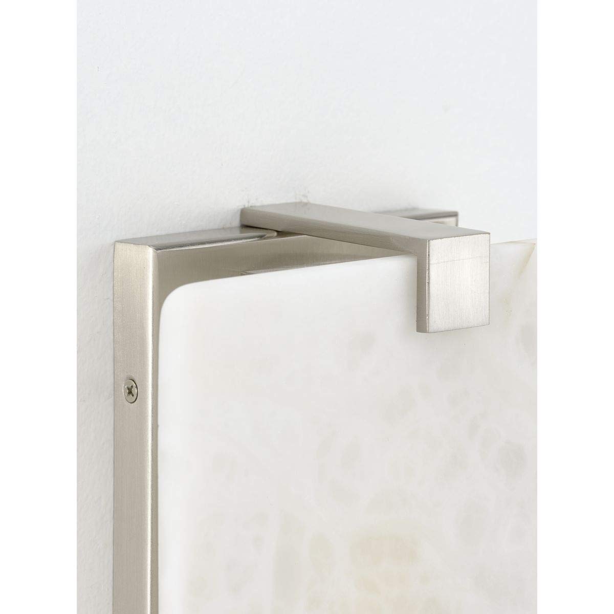 Progress Lighting LED Alabaster Stone Brushed Nickel ADA Wall Sconce 8.50x8.00x8.00