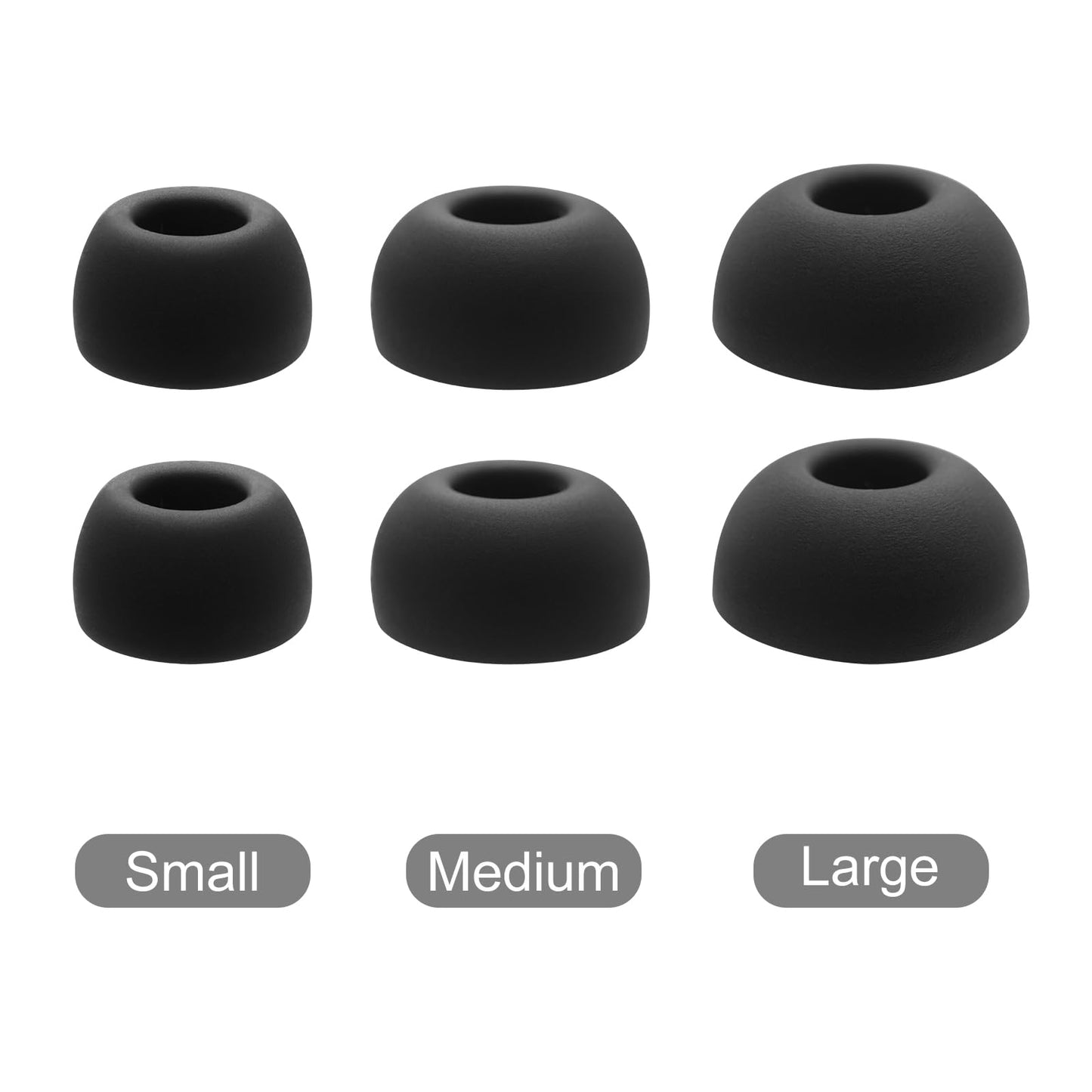 Klowcok Replacement Ear Tips for CMF Buds 2a / Buds Pro 2 / Buds 2 Plus 2025 Earbuds, Compatible with CMF Buds/Buds 2, Soft Silicone Eartips 6 Pairs