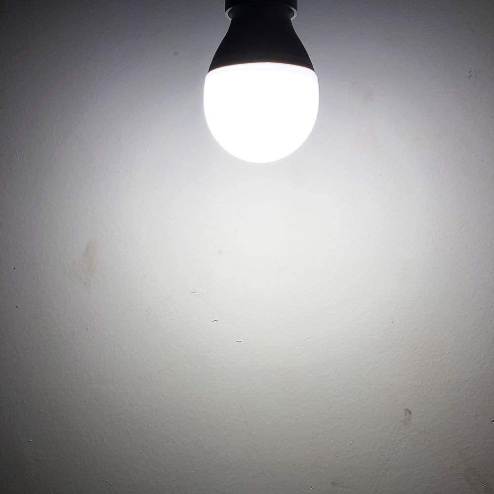 Lxcom Lighting G60 LED Light Bulb 3W Globe Bulbs 25W Incandescent Bulb Equivalent E26/E27 Base Daylight White 6000K 300LM LED Small Vanity Light