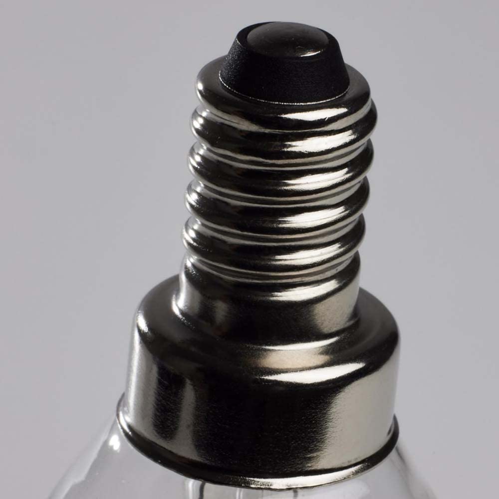 Satco 4 Watt B11 LED Filament Candle Light Bulbs - E12 Candelabra Base - 3500K Neutral White 350 Lumen - 120 Volt - Dimmable & Wet Location -