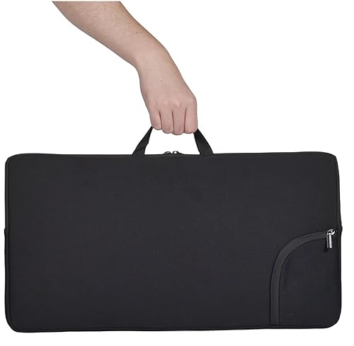 Portable Shockproof Dustproof Neoprene Keyboard and Mouse Case Bag, Perfect for Logitech MK570/MK550 Wireless Wave K350 Keyboard and Mouse Combo
