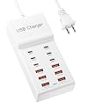Multi USB Charging Station 50w10A 12 Ports Charging Blocks, Multi USB Charger for Multiple Devices USB Power Strip Compatible with iPhone17 16 15 14