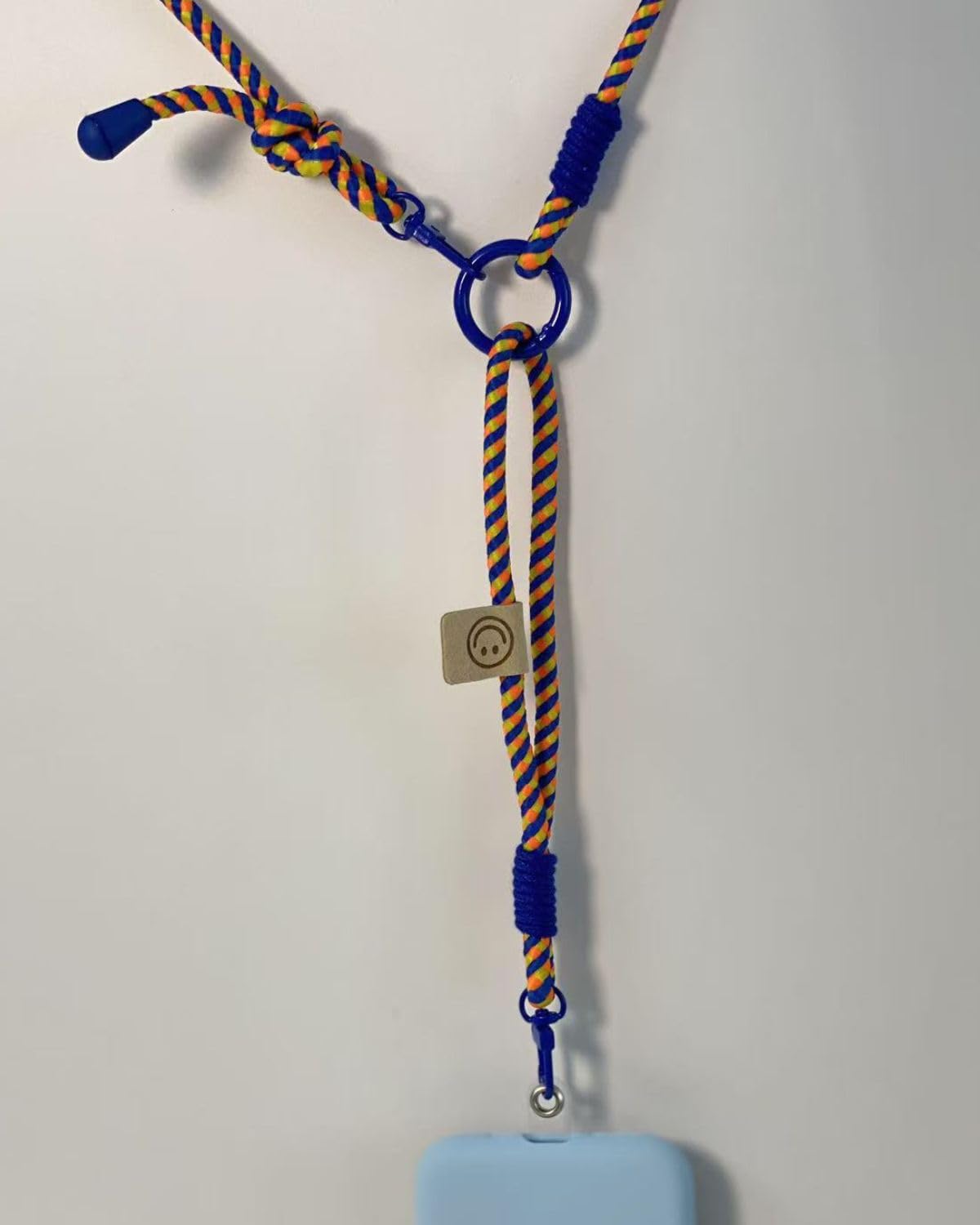 Aecrlos 2-in-1 Cell Phone Lanyards, Blueyellow