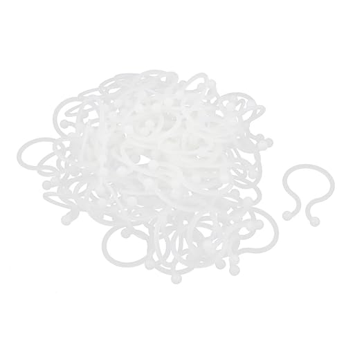 uxcell U Shape Save Place Twist Lock Cable Wire Ties 24mm Dia 100 Pcs Beige (Pack of 100)