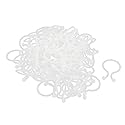 uxcell U Shape Save Place Twist Lock Cable Wire Ties 24mm Dia 100 Pcs Beige (Pack of 100)