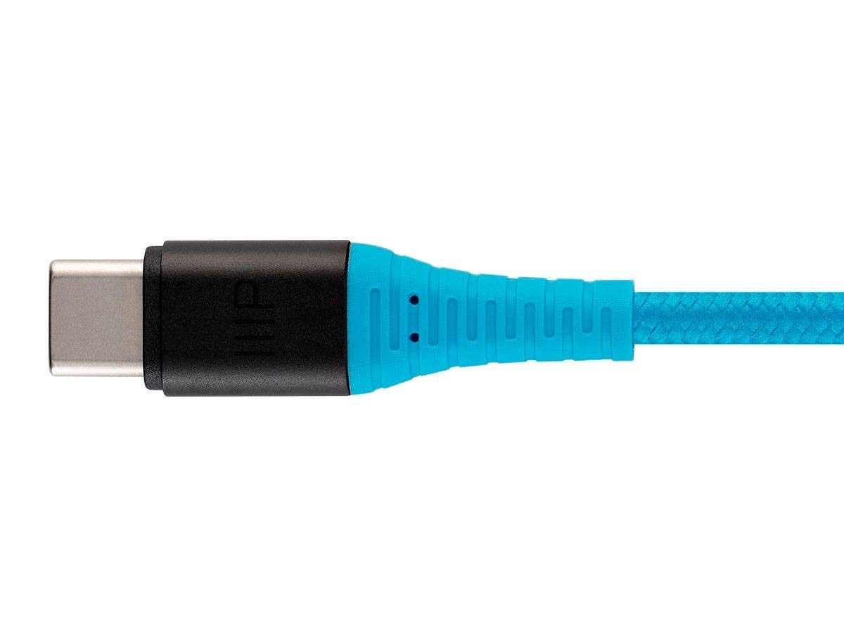 Monoprice USB 2.0 Type-C to Type-A Charge & Sync Cable - Kevlar/Nylon-Braid, 1.5 Feet, Blue - AtlasFlex Series