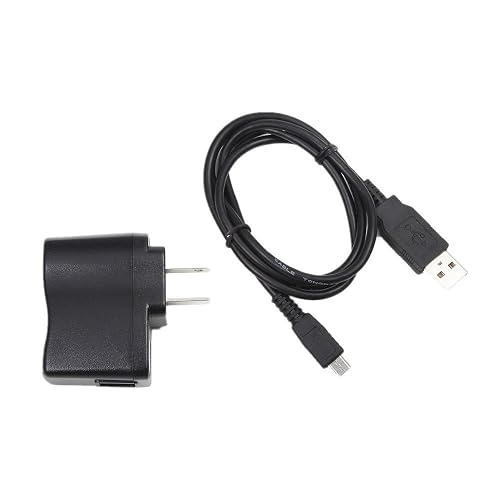 NiceTQ Wall AC Battery Power Charger + USB Charger Data Cable for VTech Kidizoom Smartwatch DX (2nd Generation)