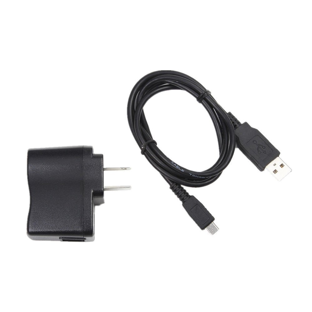 NiceTQ Wall AC Battery Power Charger + USB Charger Data Cable for VTech Kidizoom Smartwatch DX (2nd Generation)