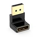 Cable Matters 4K@240Hz Right Angle DisplayPort 1.4 Adapter, 8K DisplayPort 90 Degree Adapter, Black