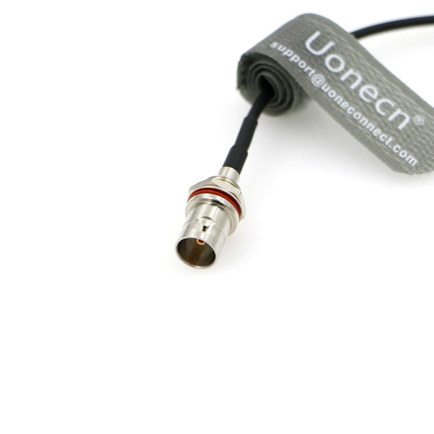 Uonecn BNC Female Straight to BNC Male Right Angle SDI Cable for Camera 50 ohm