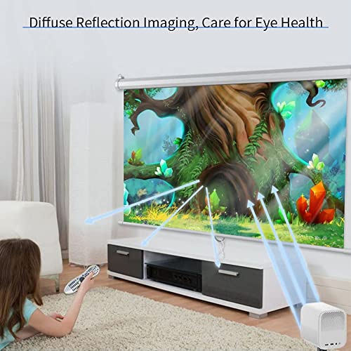 Eboxer 60 inch Anti Crease Projector Screen 4:3 Foldable Projection Screen, Double Sided Projection Curtain, Projector Movies Screens for Home Theater