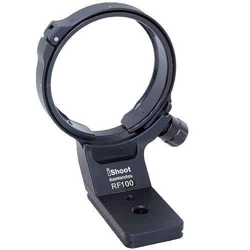 iShoot Lens Collar Tripod Mount Ring Compatible with Canon RF 100mm f/2.8L Macro is USM, Lens Support Holder Bracket Bottom is Arca-Swiss Fit Quick