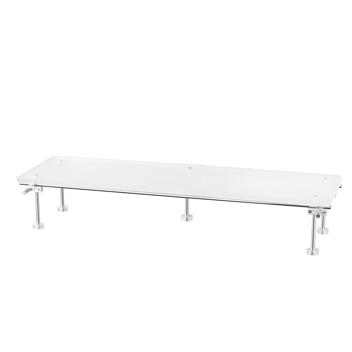 JIWINNER Desk Organizer and Accessories, Computer Monitor Stand for Desk, 31.5" Diy Acrylic Monitor Riser for Desk Accessories
