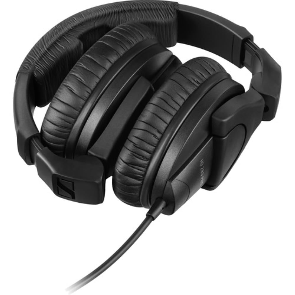 Sennheiser HD 280 Pro Circumaural Closed-Back Monitor Headphones Bundled with Full-Sized Headphone Case + Cleaning Cloth (3 Items)