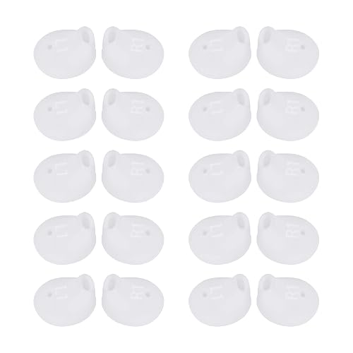 20 Pieces Silicon Replacement Earbuds Tips Cover Ear Gels Buds for Samsung Galaxy Note 5te 7/S7/S6/S6 Edge Earbuds