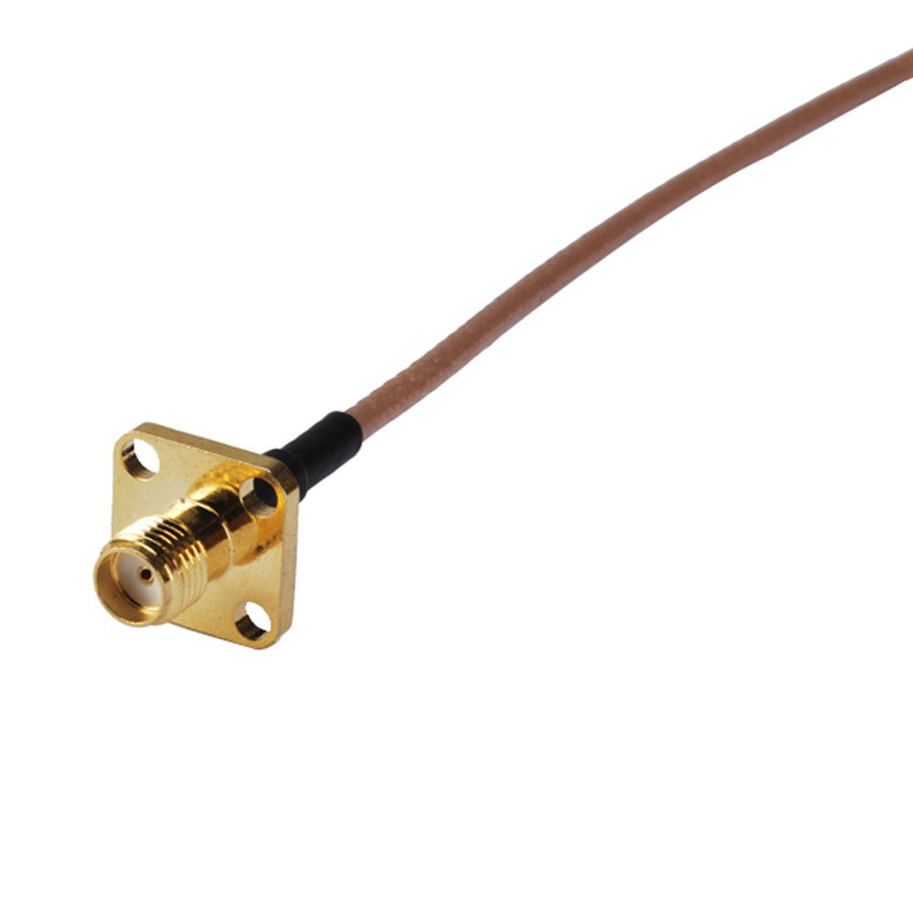 Pc-case 1ft Rf Electrical Wire Coaxial Cable Connector SMA Female Panel Mount to SMA Male Right Angle Assembly Pigtail Extension Rg316 30cm Copper