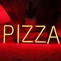 Planzo PIZZA Neon Sign Light for Restaurant Coffee Shop Bar Pub Business Store Advertising Window Display LED Pizza Sign Kitchen Bedroom Kid Room Home