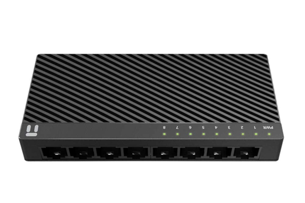 Netis ST3108C 8 Port 10/100Mbps Fast Ethernet Switch | Desktop Ethernet Splitter, Ethernet Hub, Plug and Play, Traffic Optimization Auto-Negotiation