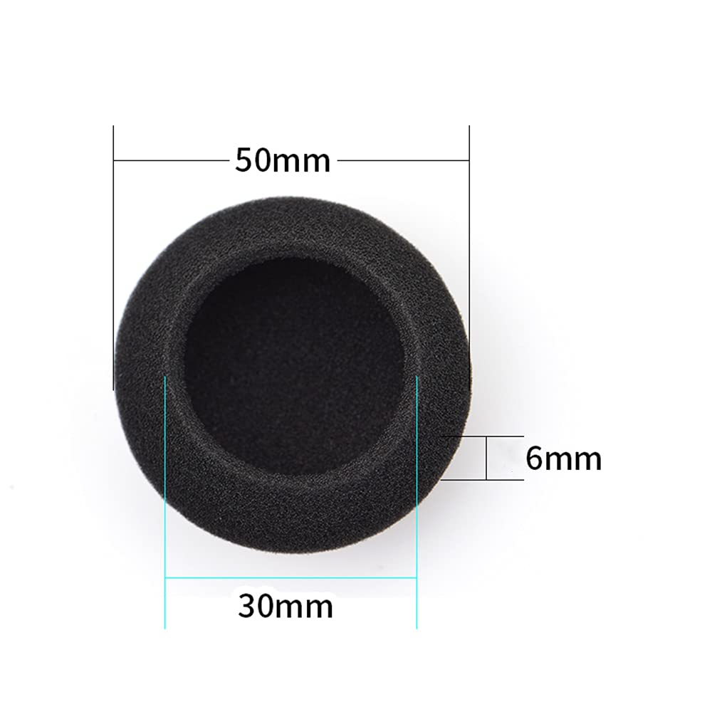 4 Pairs (2.4") Replacement Foam Earpads Ear Cushion Covers Compatible with Logitech H600 H330 H340 and Sony MDR-G45LP MDR-G55LP MDR-G410LP MDR-G101LP