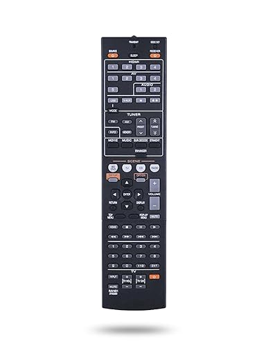 Replacement Remote Control RAV491 ZF30320 Fit for Yamaha YHT-399U HTR-5063 RAV293 RAV331 RAV334 RX-V467 RX-V367 RX-V371 AV A/V Receiver