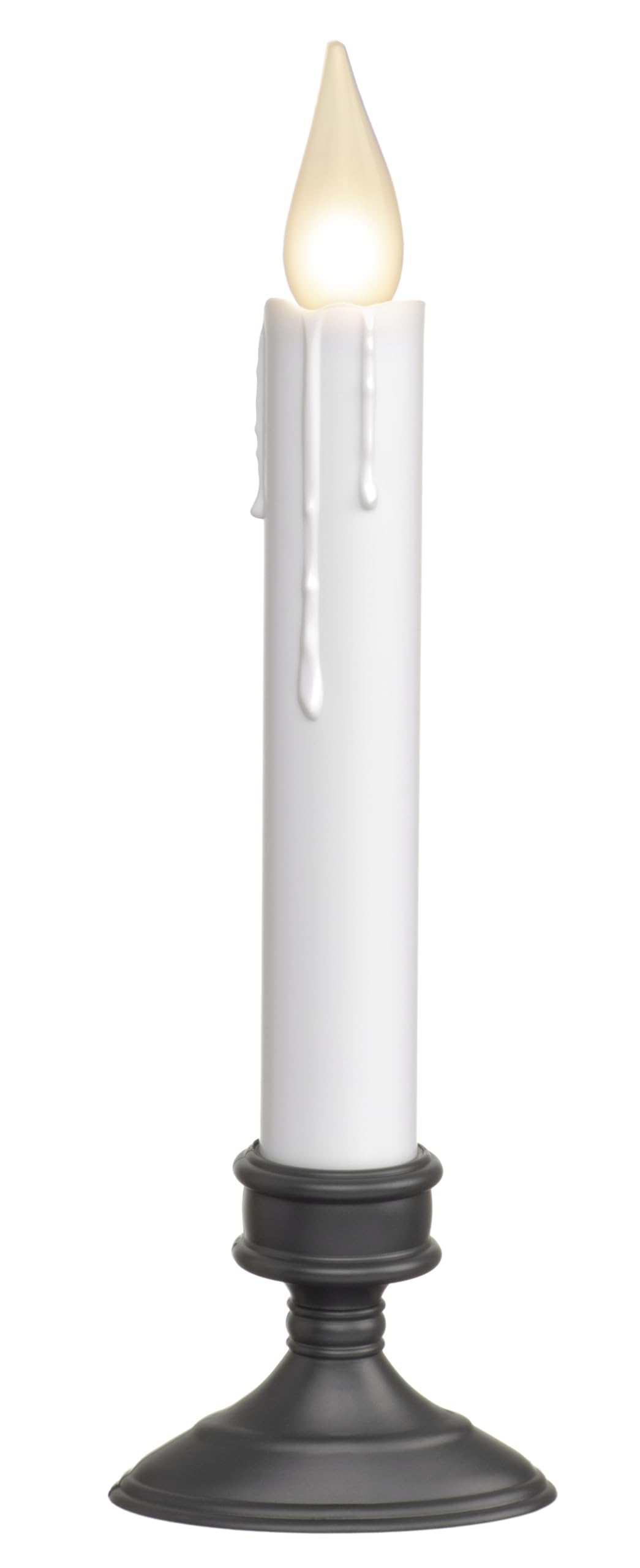 Xodus Innovations FPC1506A-2 8 Inch Battery Operated Hot Spot Window Candle with Scultured Drip Candle, 6 hr Repeating Timer, Aged Bronze Plastic