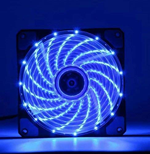 FGen 120mm LED Radiator Ultra-Quiet Computer Case Fan Blue