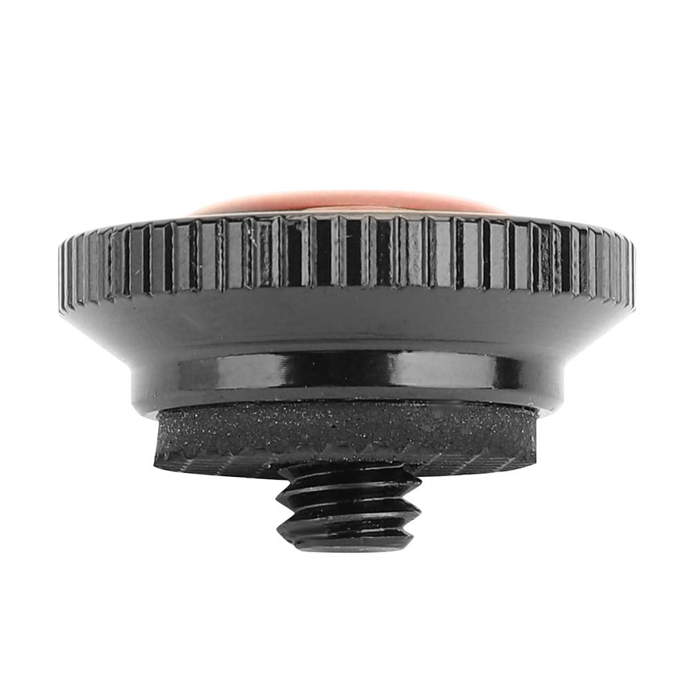 Mugast Mini Quick Release Plate, Aluminium Alloy Round Quick Release Plate with Standard 1/4inch Screw for Compact Action (Red)