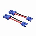 OliRC 2pcs Male EC3 to Female EC5 Connector Adapter with 14awg 2in Cable(C110-2)