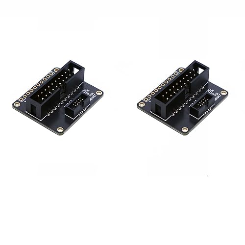 Treedix 2pcs JTAG (2x10 2.54mm) to SWD (2x5 1.27mm) Cable Adapter Board Breakout Board Jtag Debug Board