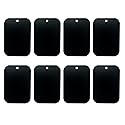 GDMINLO Mount Metal Plate?8Pack? for Magnetic Car Mount Phone Holder with Full Adhesive for Phone Magnet, 8X Rectangular (Black)