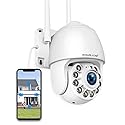 HOSAFE.COM Cameras for Home Security Outdoor WiFi, Plug-in 24/7 Video Surveillance System, Spotlight Color Night Vision, Human Motion Detection, PTZ