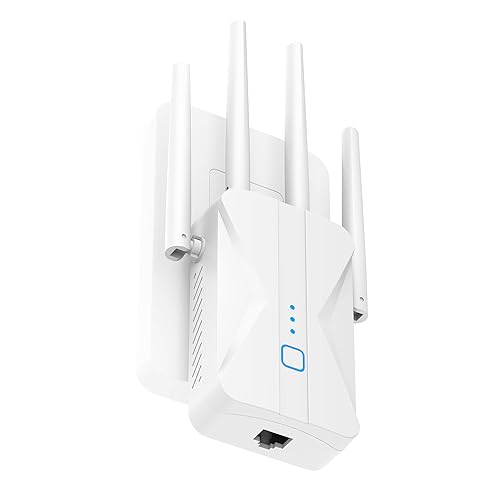 ROQRL WiFi Extender 2026 AC1200 Dual Band 5GHz/2.4GHz Signal Booster Up to 15,999 Sq.ft, 3-in-1 Wireless Repeater Router Amplifier for Home