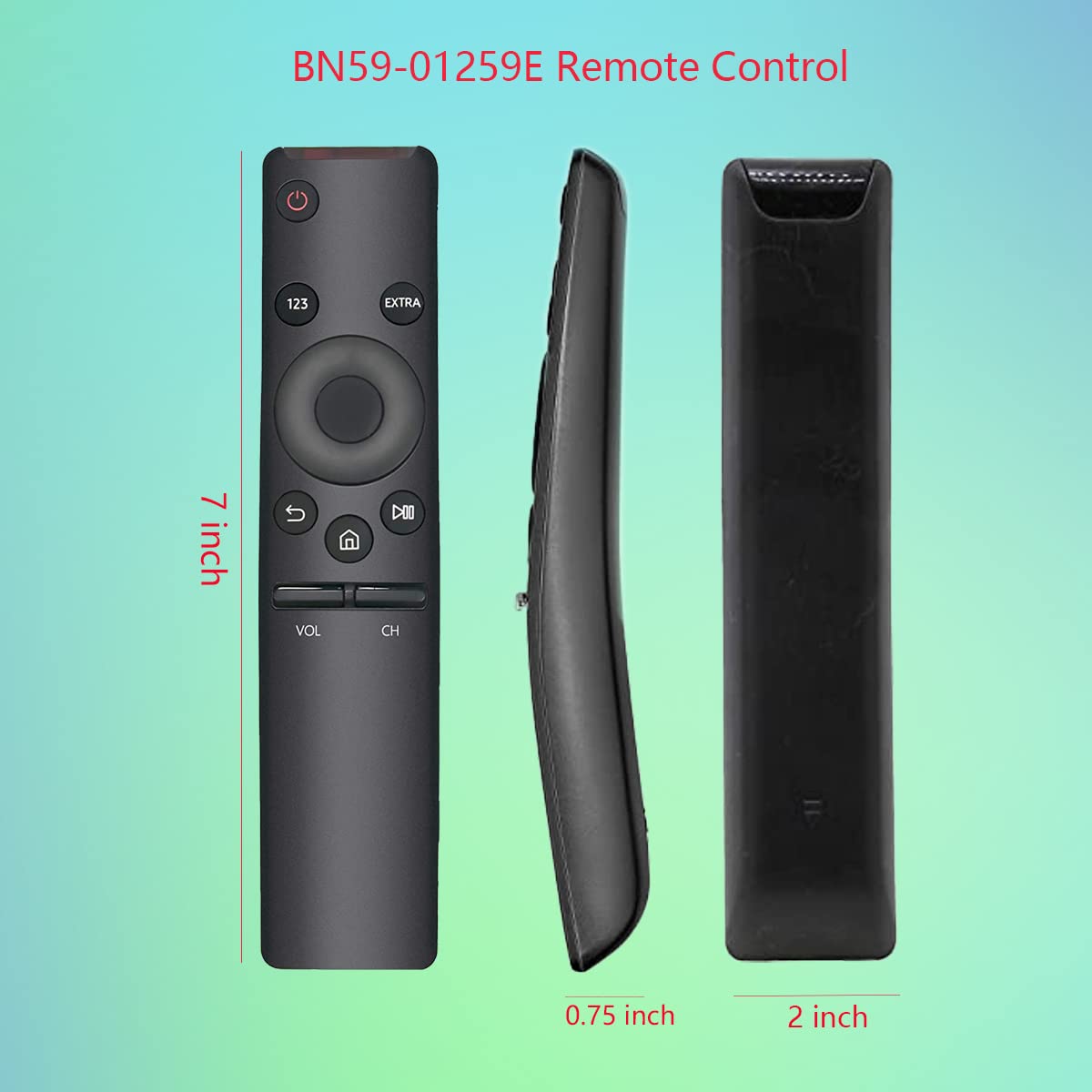 GHUST BN59-01259E Remote Control Replacement for Samsung Smart TV UN55KU6500 UN60KU6270F UN60KU6300 UN60KU630D UN65KU6290 UN65KU6290F UN65KU6300