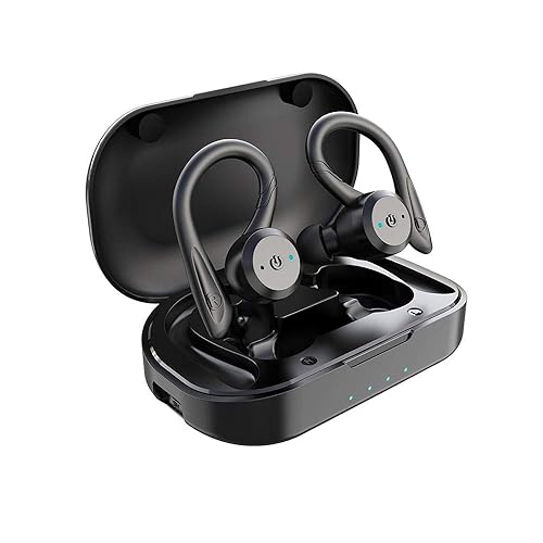 VOSON Sports Wireless Over Ear Earbuds Bluetooth 5.1 IPX7 Waterproof in-Ear Stereo Headphones Physical Button Design Running Earphones with Ear Hooks…