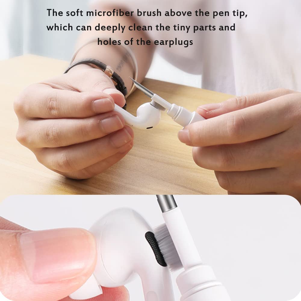 Cleaner Kit for Airpods,Earbuds Cleaning kit for Airpods Pro 1 2 3, Multi-Function Cleaning Tool with Brush for Wireless Earphones Bluetooth