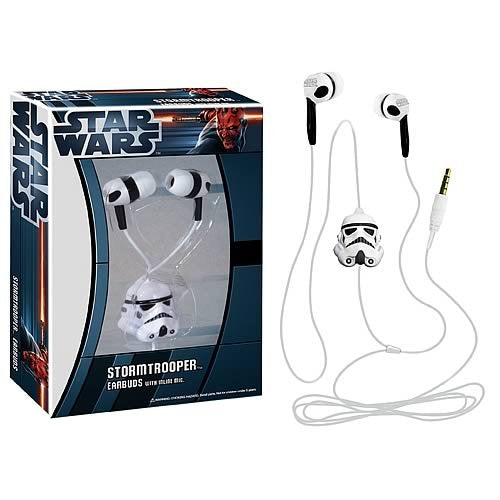 Headphones Star Wars Stormtrooper Earbuds with Microphone