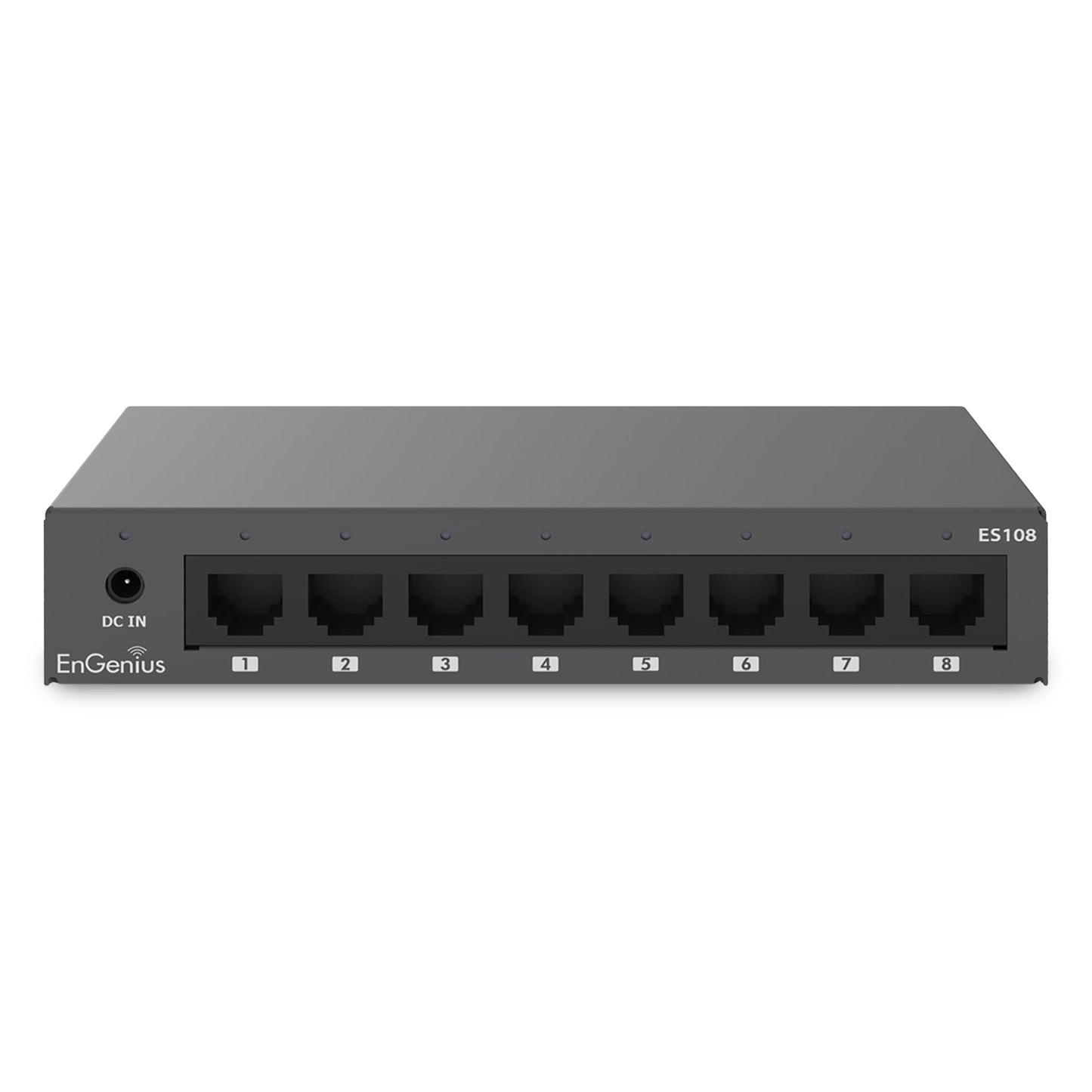 EnGenius 8-Port Gigabit Unmanaged Switch (ES108) | 5X GE Ports high-Speed Connections | Plug and Play | fanless Silent Operation | IEEE 802.3az Energy