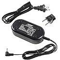 HQRP Replacement AC Adapter/Charger for Canon Optura 60, Optura 50, Optura 40 Digital Camcorder with USA Cord & Euro Plug Adapter