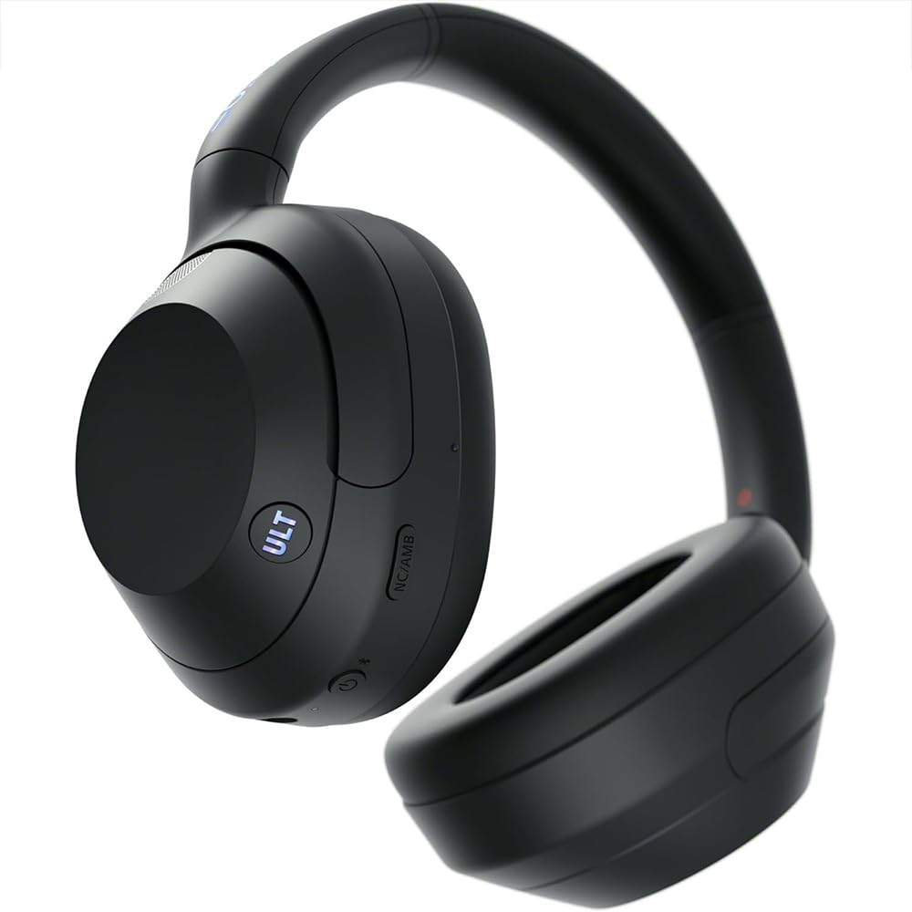 Sony WHULT900N/B ULT WEAR Wireless Noise Canceling Headphones - Black Bundle with 2 YR CPS Enhanced Protection Pack, Mizco Travelocity in-Ear…