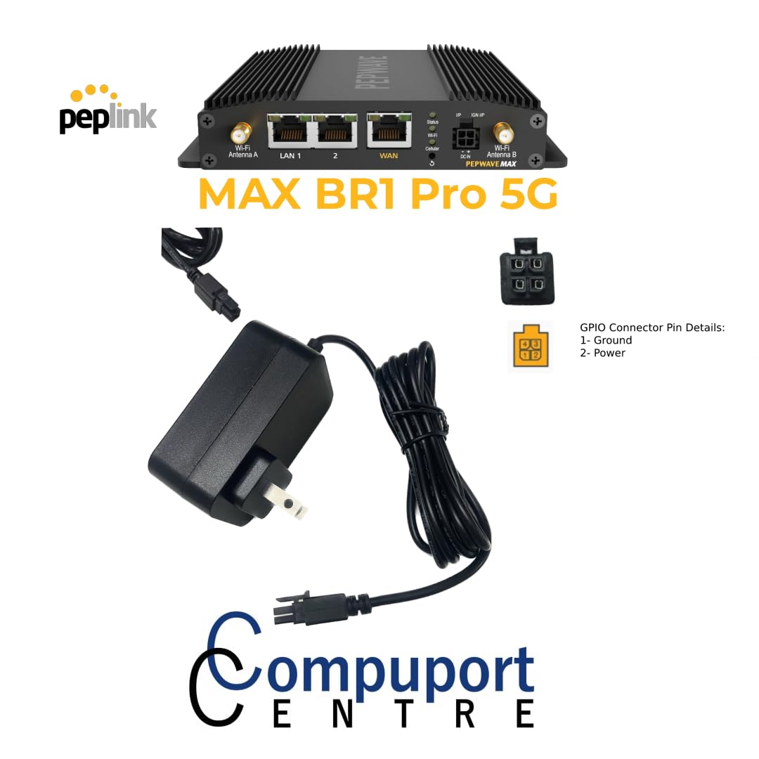 The CompuPort AC Power Adapter Features a 12VDC Output and a 4-pin Molex Connector, Making it Suitable for a Range of Cellular modems, Including…