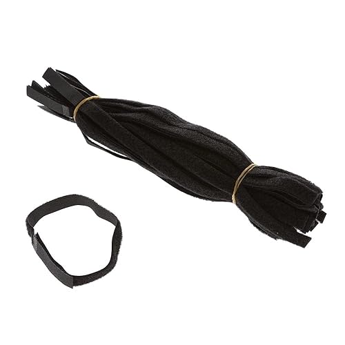 Beszin 12 Inch (50-pack) Hook and Loop Self Gripping Fastening Cable Ties 1/2" Width - Multipurpose Microfiber Cloth Cable Organizer Self Adesive