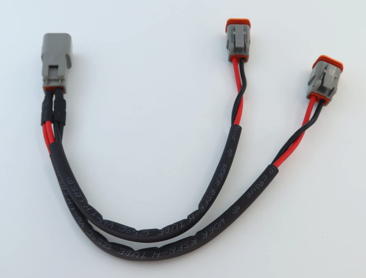 DT 2 Way Connector Plug Waterproof Splitter Wire Harness 1 Male to 2 Female DT 2 Pin 1-2 SplitterCable 1ft/30cm