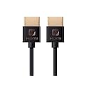 Monoprice 113580 HDMI High Speed Cable - 3 Feet - Black, 4K@60Hz, HDR, 18Gbps, 36AWG, YUV 4:4:4 - Ultra Slim Series