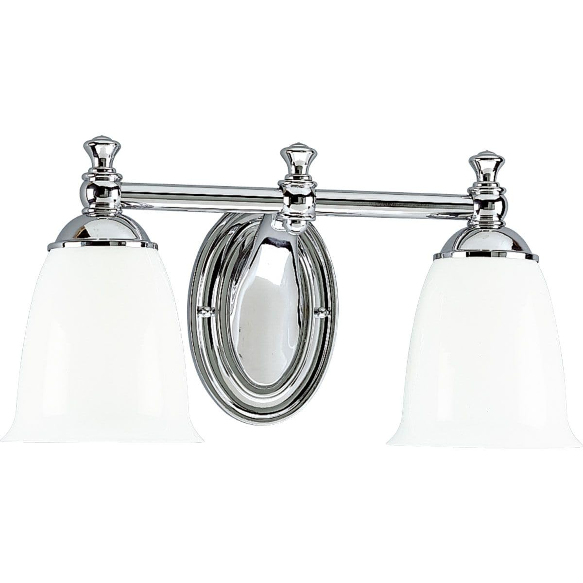 Progress Lighting P3028-15 Victorian Bath & Vanity, 16-5/8-Inch Width x 8-1/2-Inch Height, Chrome